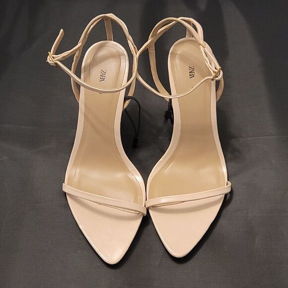 BRAND NEW ZARA HIGH HEEL STILETTOS WITH THIN STRAPS SANDAL - Picture 2 of 15